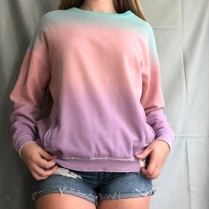 hollister ombrè oversized sweatshirt